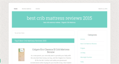 Desktop Screenshot of bestcribmattressreviews.org